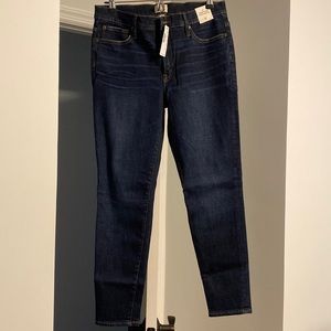 Jcrew high rise toothpick jeans